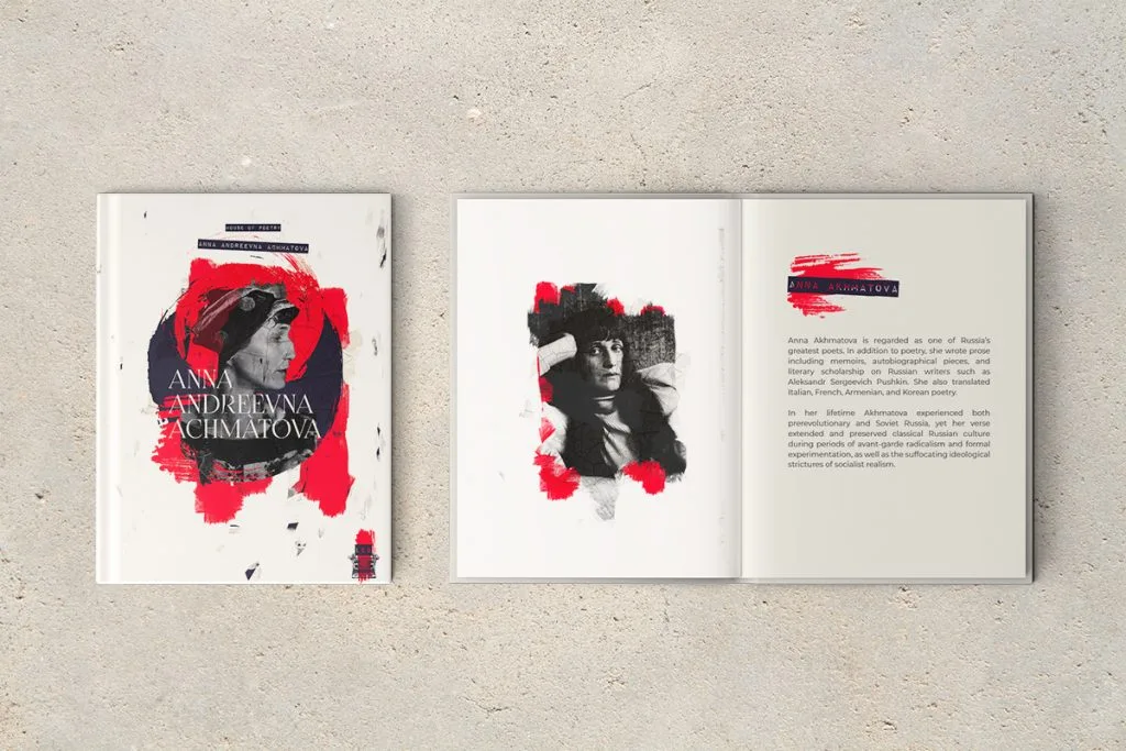 Anna Achmatova — poetry book cover and interior