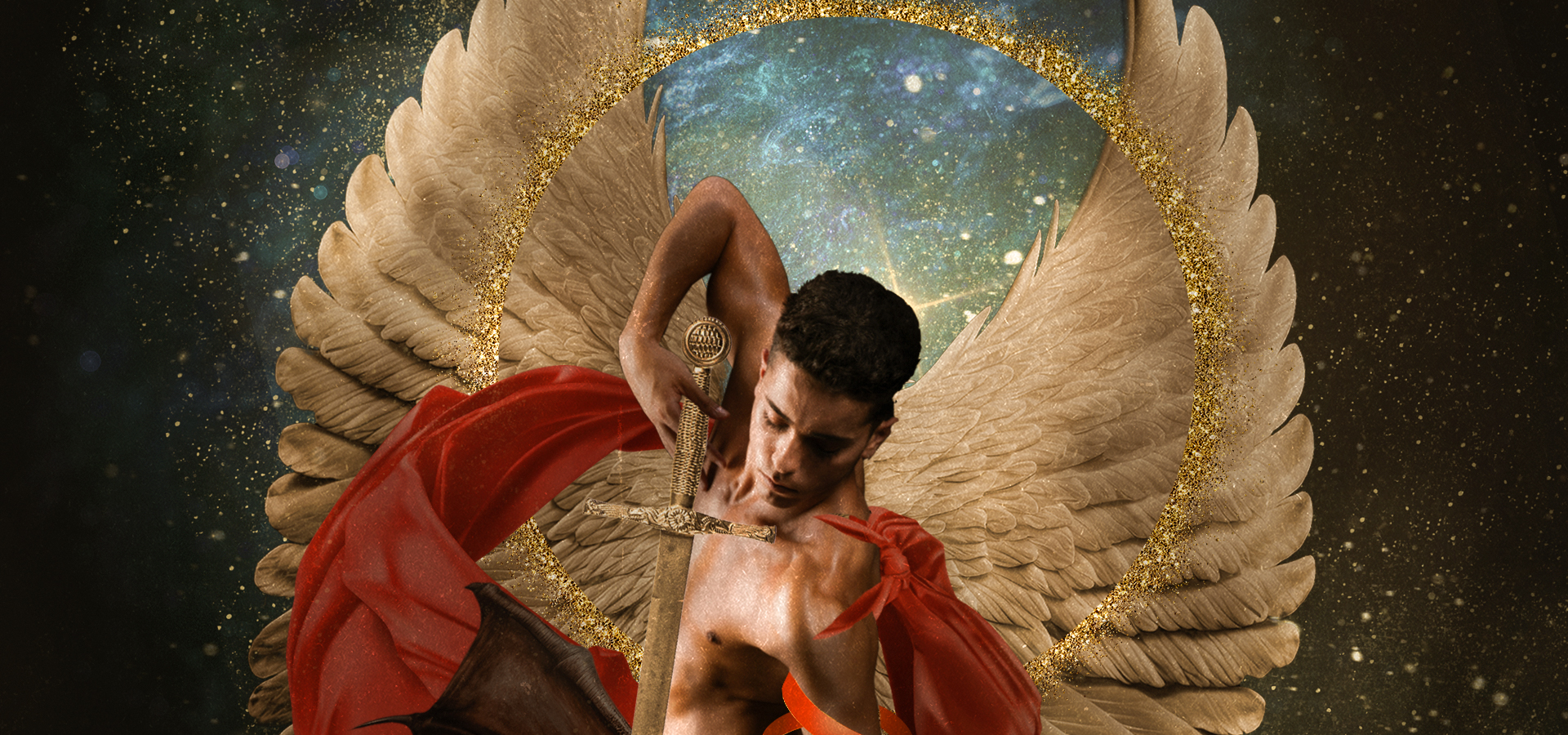 The Archangels — digital collage series by Chiara Alduini