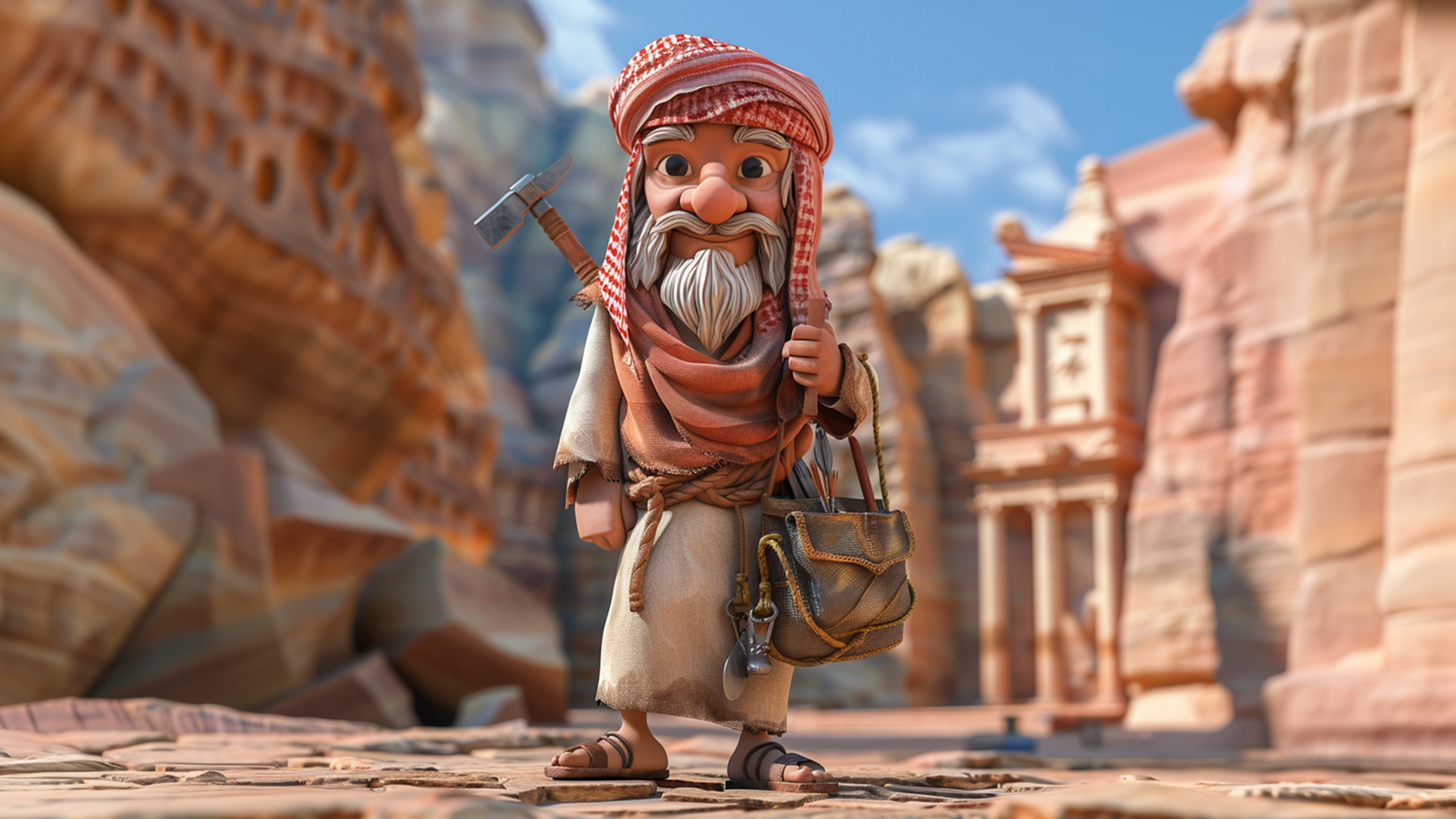 Character — Bedouin elder at Petra