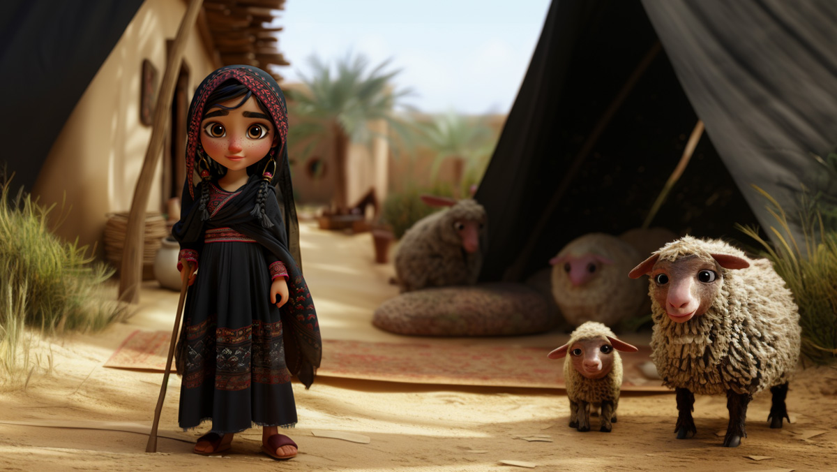 Fatima — character from the Discover Petra project