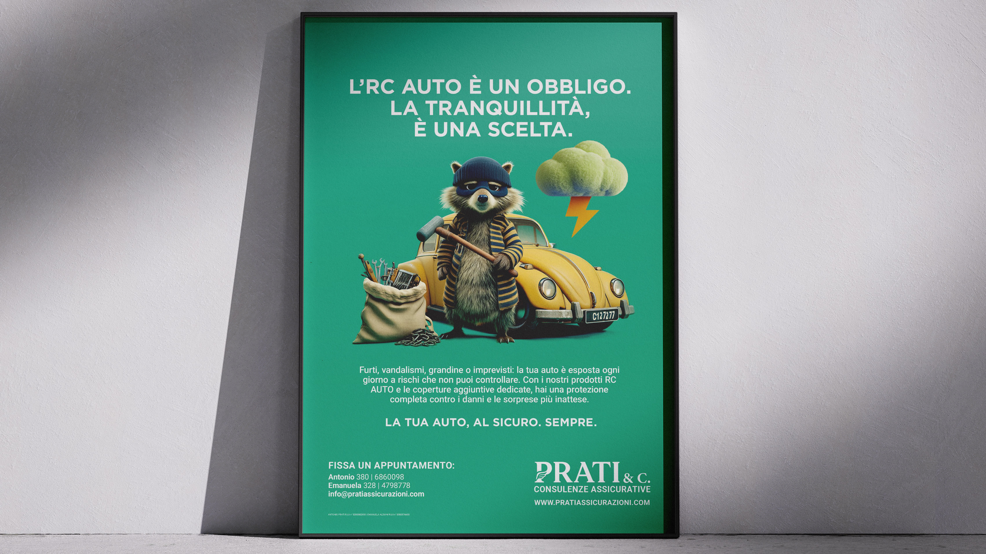 L'RC auto è un obbligo. La tranquillità, è una scelta.